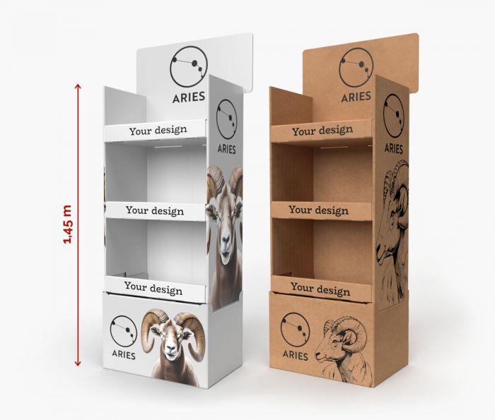 Bodendisplay 61 x 41 x 145 cm - Regaldisplays | Window2Print