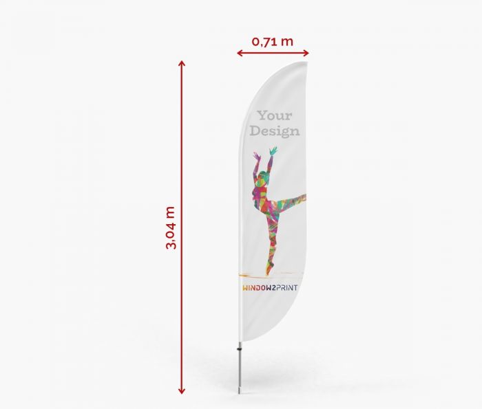 Classic Beachflag Bend M | Window2Print