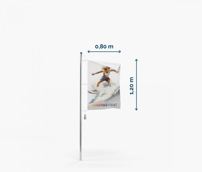 Fan Flagge 80x120 mit Karabinerhaken - Fan Zone | Window2Print