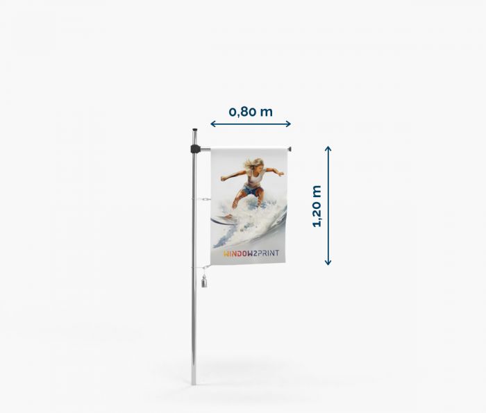 Fanfahnen - Polyester 115g - 80 x 120 - mit Hohlsaum - Fan Zone | Window2Print