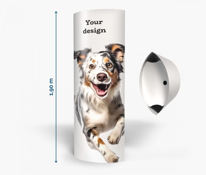 Kartonagedisplays - Ellipsen­aufsteller 70 x 190 cm |W2P
