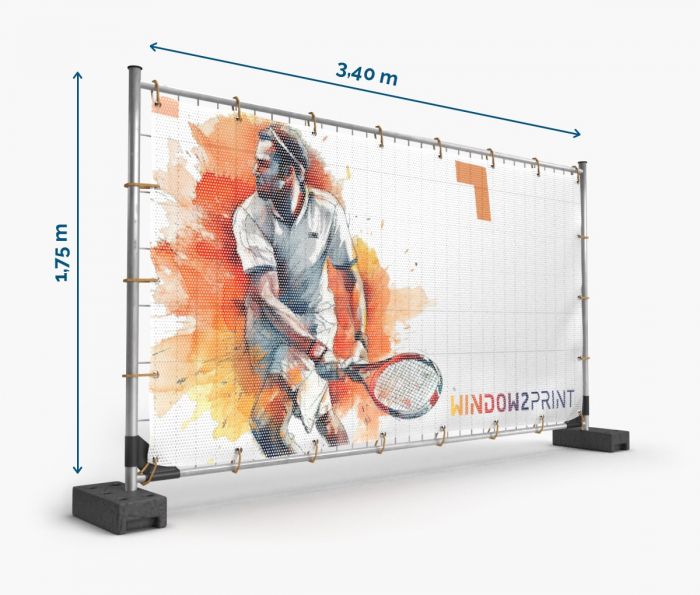Mesh Banner mit Ösen 340 x 175 cm - Fan Zone | Window2Print