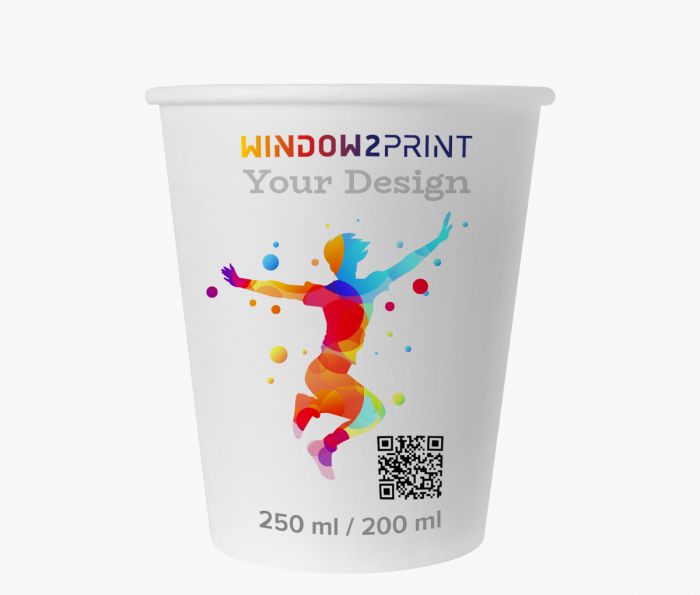 Pappbecher 200 ml - Window2Print