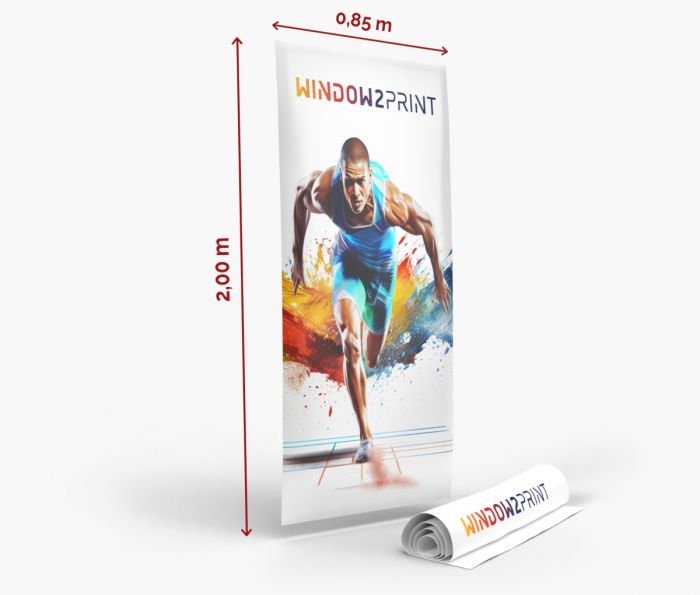 Roll up Bannerdisplay 85x200 cm - Druck - Fan Zone | Window2Print
