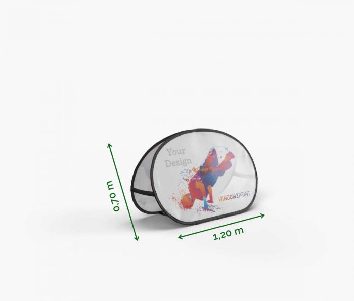 Pop-Up ovale Beachbanner 120 x 70 cm I Window2Print