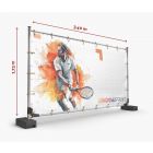 Bauzaunbanner Mesh 340 x 173 cm - Fan Zone | Window2Print