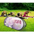 Pop-Up ovale Beachbanner 250 x 100 cm - Schneller Einsatz I Window2Print