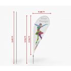Classic Beachflag Drop 304x99 cm | Window2Print