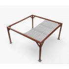 Faltmarkise Classic - 400 x 400 cm - wasserabweisend - Weiß - W2P
