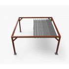 Faltmarkise Premium - wasserabweisend - Grau