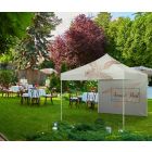 Faltpavillon 3 x 3 m mit Wänden - Perfekt für ein Firmenevent  | Window2Print
