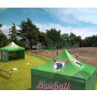 Faltpavillon medium 3 x 3 m mit Dach und Wänden - Fan Zone | Window2Print