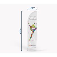 Classic Beachflag Straight L - Window2Print - Großformatdrucker