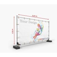 Plane Bauzaun Mesh 340x175 I Window2Print