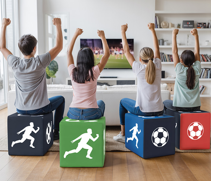 Sitzwürfel bedrucken - Cube für Sportevents - Blog | Window2Print