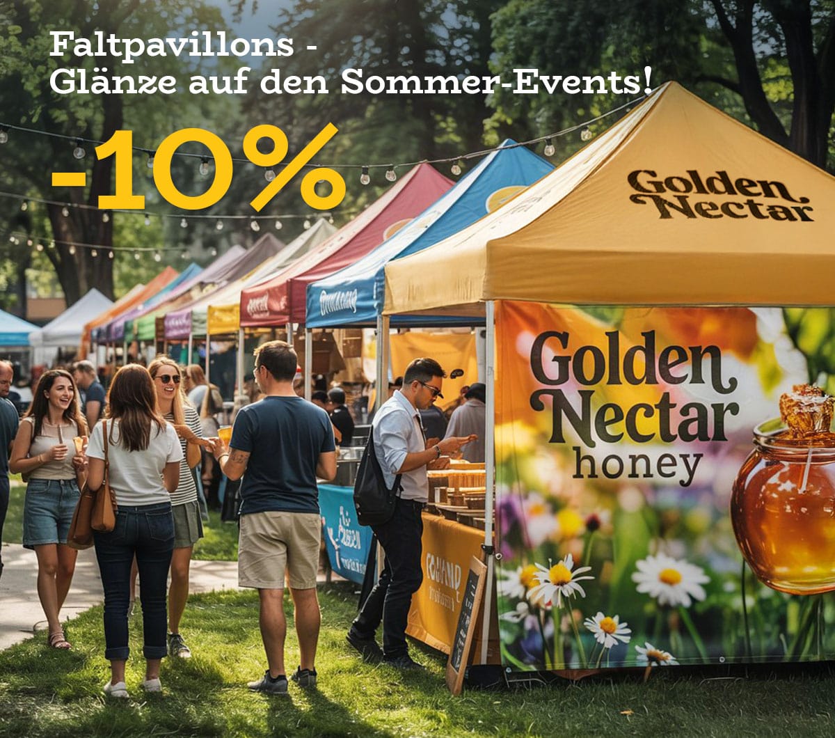Faltpavillons 10% Rabatt
